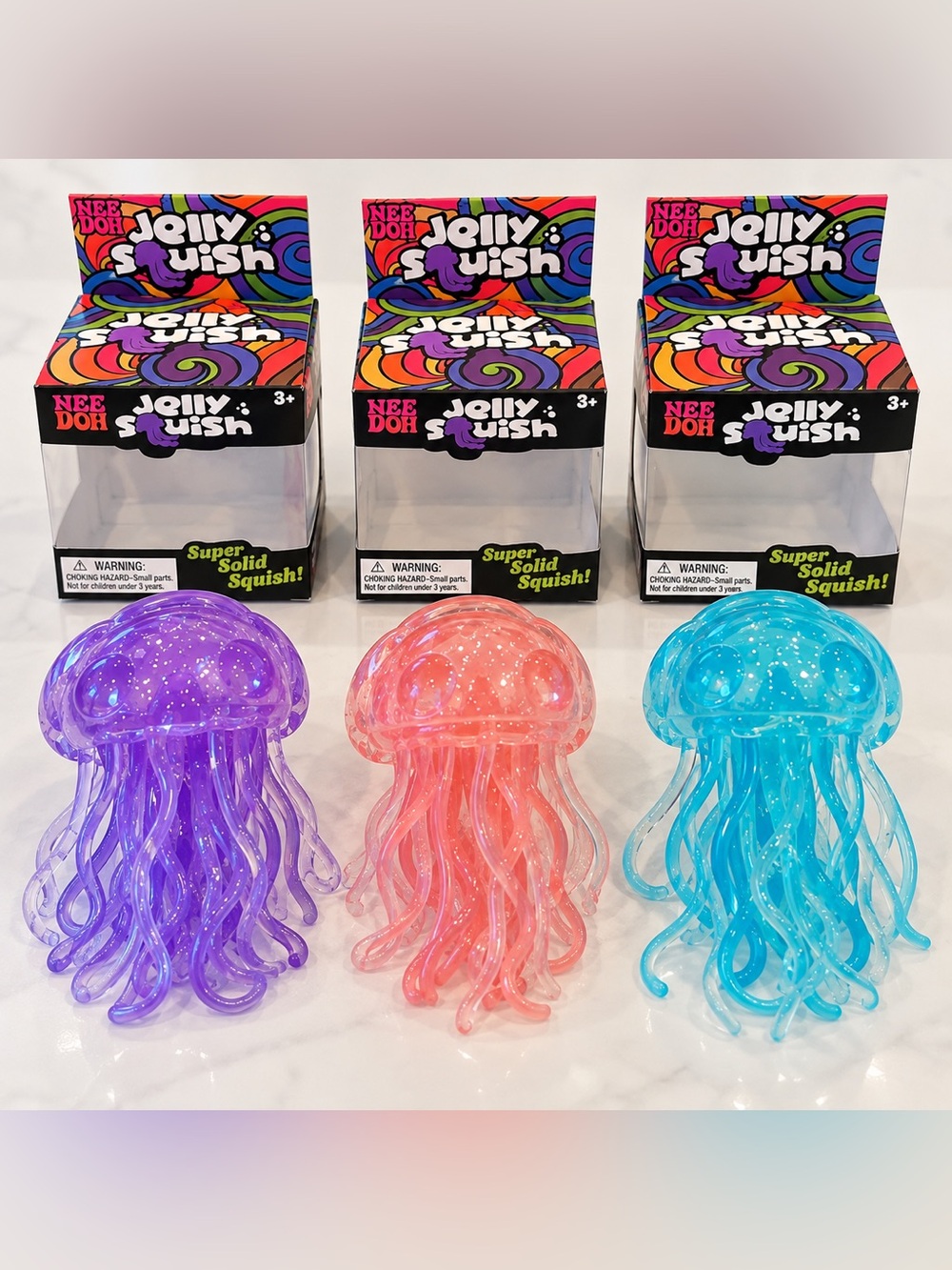 NeeDoh Jelly Squish Fidget Toy – Choose Your Color! NWT